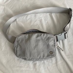 Lululemon light gray belt bag